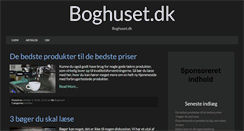 Desktop Screenshot of boghuset.dk
