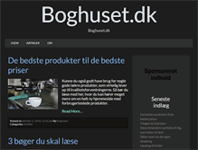 Tablet Screenshot of boghuset.dk